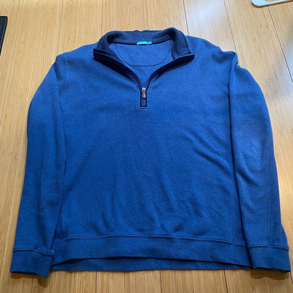 J.McLaughlin - Blue Quarter Zip - Size XL